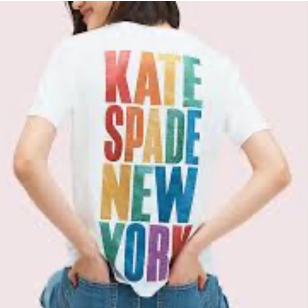 Kate Spade NY rainbow shirt size medium